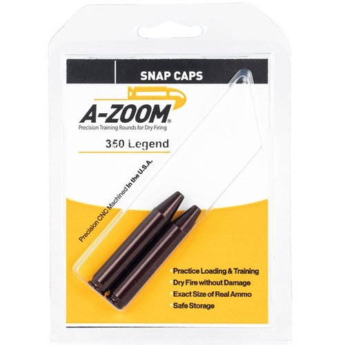 AMMO SNAP CAP DUMMY ROUNDS from A-ZOOM enhance your shooting skills with realistic loading, unloading, and dry firing, ensuring improved gun handling and proficiency.