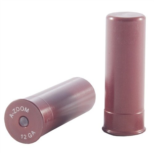 A-ZOOM 12 Gauge Snap Caps enhance your shooting skills with durable aluminum bodies, allowing for safe loading, unloading, and dry firing practice.
