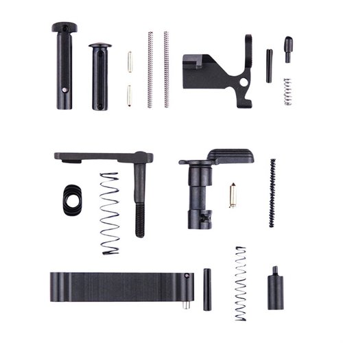 CMC Triggers AR-15 Lower Parts Kit offers all essential components to complete your lower receiver, minus the trigger, allowing for custom builds without extra costs.