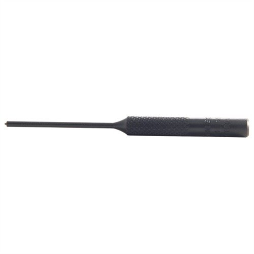 Brownells Roll Pin Punches feature durable solid steel construction, spherical tips for precise alignment, and knurled handles for a secure grip, ensuring safe pin removal.