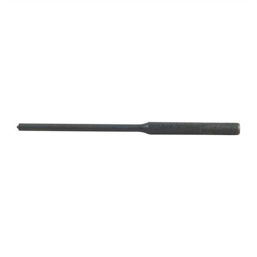 Brownells Roll Pin Punches ensure precise removal of roll pins without damage, featuring durable solid steel construction and a knurled handle for secure grip.