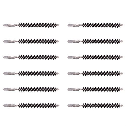 Dewey Copper Eliminator Bore Brushes feature aluminum components to prevent false-positive copper fouling, gentle nylon bristles, and durable design for effective cleaning.