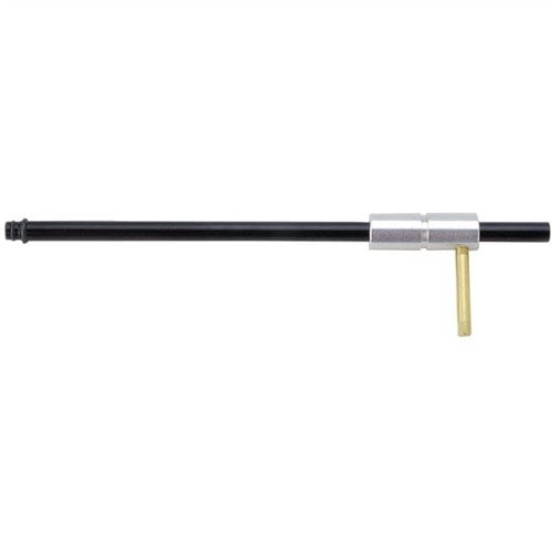 ADJUSTABLE ROD GUIDE protects your rifle chamber while cleaning, features durable aluminum, quick adjust brass pin, and includes spare O-rings for convenience.