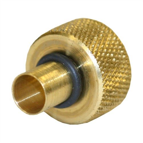 Dewey's C-30 Coated Rod Muzzle Guide features a machined brass design with an O-Ring retainer, ensuring no damage to rifling and perfect rod alignment.