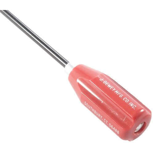 COATED RODS from DEWEY feature a tough nylon coating that protects your rifling, a smooth ball bearing handle, and an adapter for versatile cleaning options.