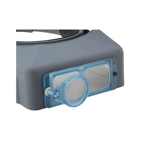 OPTILOUPE easily attaches to any OptiVISOR, providing up to 6X magnification and the convenience of pivoting out of the way for seamless use.