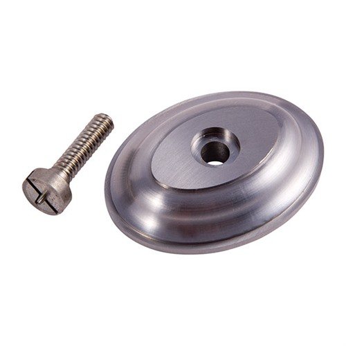 DRESSEL's Rifle Grip Cap enhances your rifle or shotgun's aesthetics, crafted from solid machined steel for a perfect fit and includes a tapered screw for easy installation.