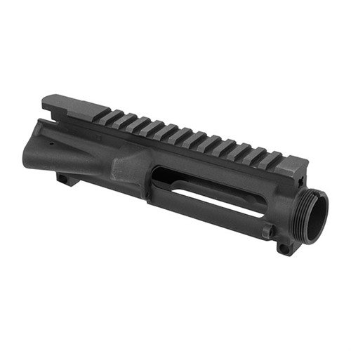 AR-15 Flattop Upper Receiver, made from 7075 T6 aluminum, features hardcoat anodizing for durability, and a dry-lube finish for smooth operation and longevity.