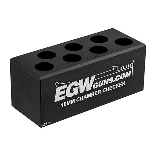 7-Hole Chamber Checkers ensure reliable ammo compatibility, preventing jams and misfires with factory and reloaded ammunition. Made from 6061 T6 aluminum, anodized matte black.