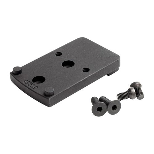 Mount your Trijicon RMR red dot sight easily on S&W revolvers with this durable 7075 Aluminum mount, featuring no alterations and quick installation.