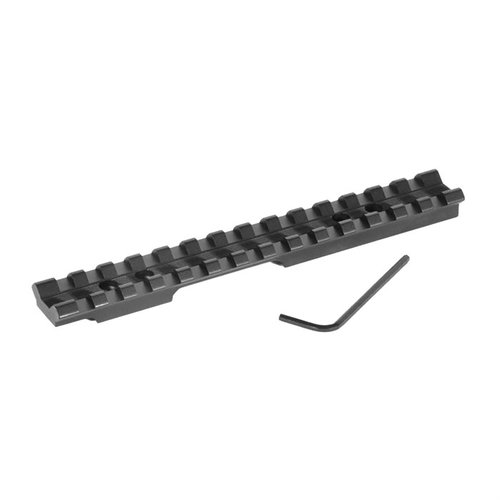BROWNING T-BOLT Picatinny Scope Mount offers ambidextrous design, full-length cross slots for flexibility, and durable Type II anodized finish, perfect for hunters.