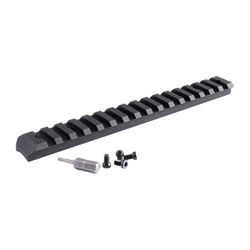 EGW Hunter Picatinny rail offers lightweight 7075 T6 aluminum, snag-free edges, and full-length cross slots for versatile mounting on Savage rifles.