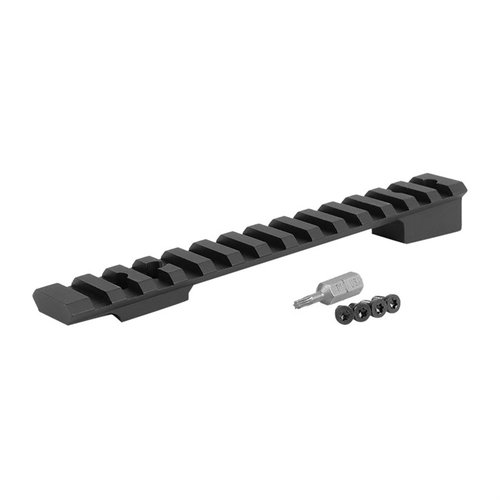 EGW's Savage 99 Picatinny Scope Mount offers durable, one-piece construction, full-length cross slots for flexibility, and is compatible with Picatinny/Weaver rings.