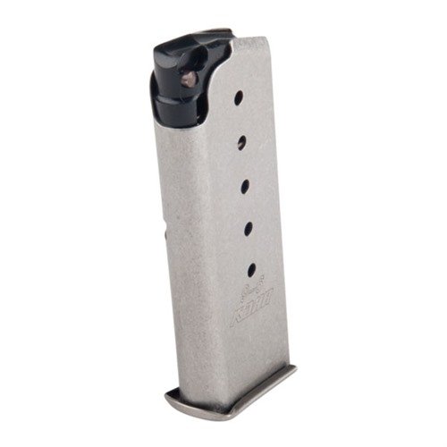CM9/MK9/PM9 9MM MAGAZINES offer reliable 6-round capacity, stainless steel construction, and a flush baseplate for seamless fit in Kahr CM, MK, and PM models.
