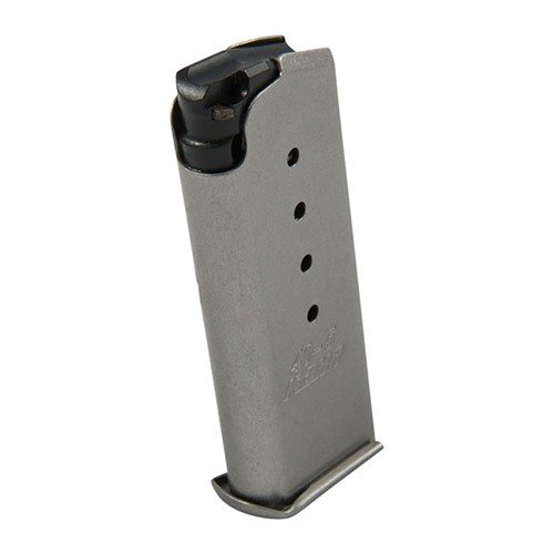 CM40/MK40/PM40 40S&W magazines offer reliable 5-round capacity with a flush baseplate, designed for seamless fit in Kahr CM, MK, and PM models.