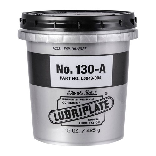 LUBRIPLATE 130-A MIL SPEC GREASE is U.S. Military approved for M1 Garand & M14 rifles, offering waterproof protection and superior metal adhesion in all conditions.