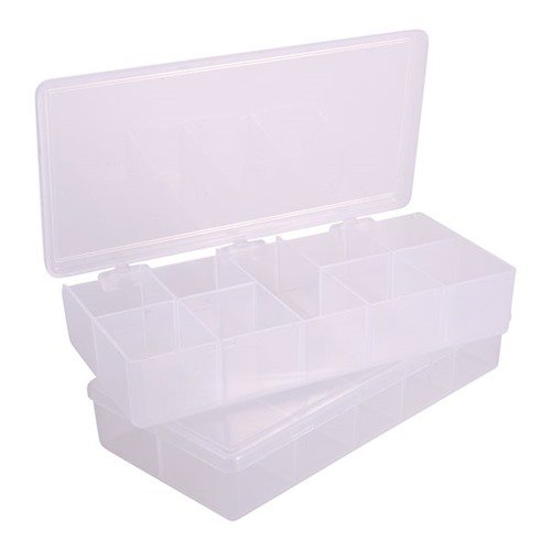 Tough, clear polypropylene compartment boxes resist shattering and solvents, ensuring fast identification and durability for storing tools and accessories.