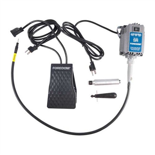 Discover the BLACKSTONE POWER TOOLS SR-30 SET: lightweight, versatile tools for precise cutting, shaping, and polishing with hands-free foot control and flexible shaft.