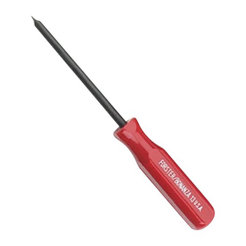 Forster Gunsmith Screwdrivers feature hardened steel blades, parallel ground tips for a secure fit, and ergonomic handles for optimal control and comfort.