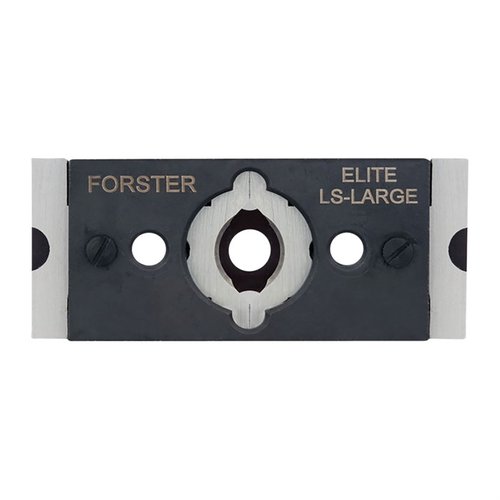 Forster Quick Change Jaw Assembly for Co-Ax Press allows easy swapping of jaws for different case sizes, saving time and preventing assembly errors.