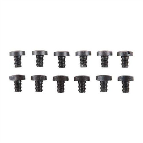 Precision M-98 Triggerguard Lock Screws fill unsightly holes, featuring slotted heads and relief cuts for easy removal without disassembling the lock screw.