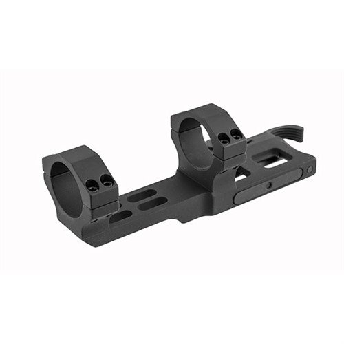 M1A SOCOM II QD Scope Mount offers quick detach, 1/2 MOA accuracy, dual recoil lugs, and 30mm integral rings for versatile eye relief adjustments.