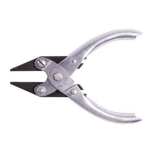 GROBET's HIGH GRADE PARALLEL JAW PLIERS offer heat-treated jaws for a secure, non-marking grip, ideal for gunsmithing and precise tasks.