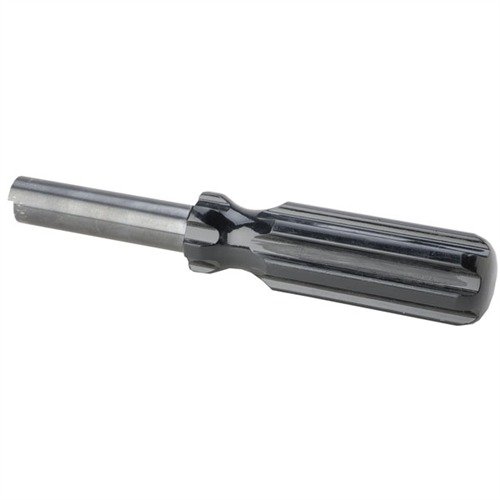 Dlouhá ocelová trubka pohodlně zpracovává všechny prázdné náboje z moon clipu revolveru, ideální pro .357 Mag., 10mm a další ráže.