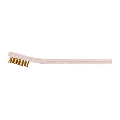Heavy-duty gunsmith brushes with stainless steel, brass, or nylon bristles; durable stitched wood handle ensures long-lasting performance for all cleaning tasks.