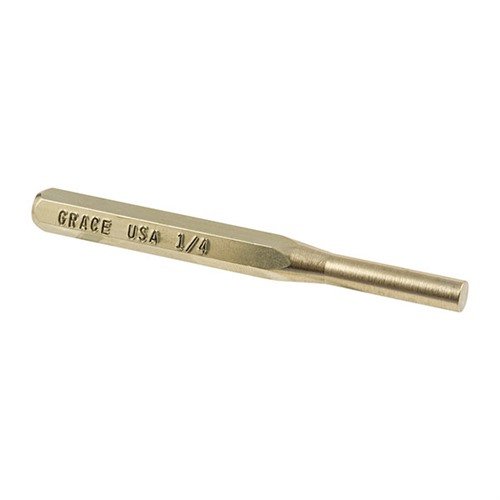 Grace USA Brass Punch Set features non-marring, precision-machined brass punches in 8 sizes, perfect for gunsmiths and delicate tasks.