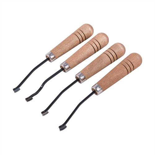 LEADER CHECKERING SET offers smooth cutting with positive, spring-pinned heads and includes essential tools for expanding your skills at an affordable price.