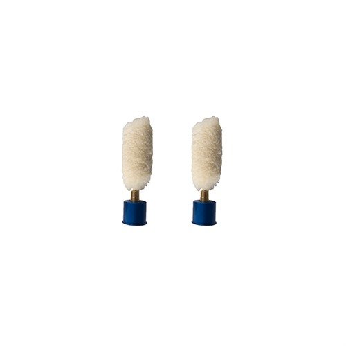 WOOLY SNAP CAPS prevent firing pin damage during dry-firing and help avoid rust in chambers with a wool mop treated with gun oil, 2 per package.