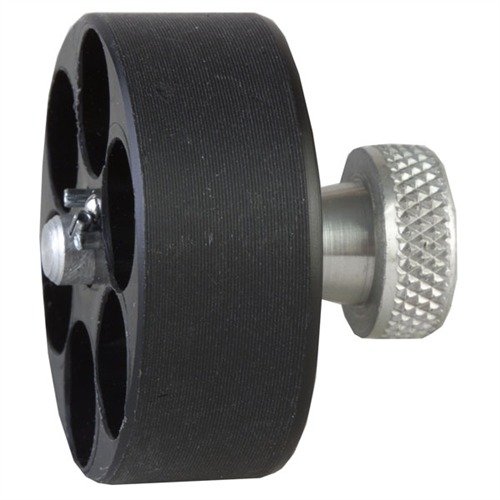 SPEEDLOADER offers a compact, lightweight design for quick reloading, secure cartridge carry, and easy operation with a simple twist of the knurled knob.