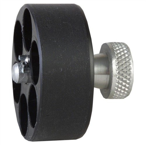 SPEEDLOADER offers fast reloading, secure cartridge carry, and dependability with a compact design; just twist the knob to load and release ammo effortlessly.