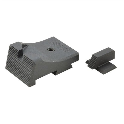 Low-profile, snag-free 1911 SLANTPRO SIGHT SETS by HEINIE feature a wedge shape for smooth draws, fine serrations for glare reduction, and fit various models.