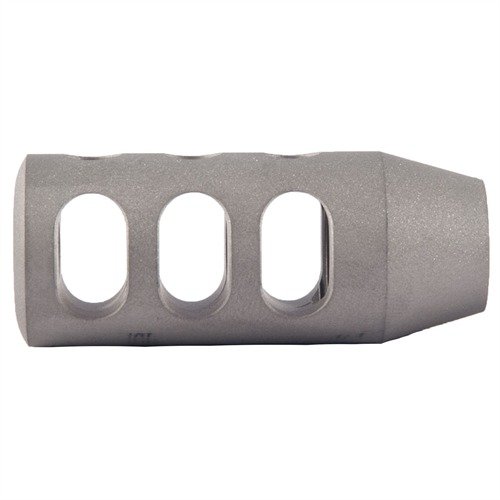 Snížení zpětného rázu až o 45%, tichý provoz díky trojitému baffle, snadné čištění a přizpůsobení různým průměrům hlavně. Obsahuje ochranu závitu.