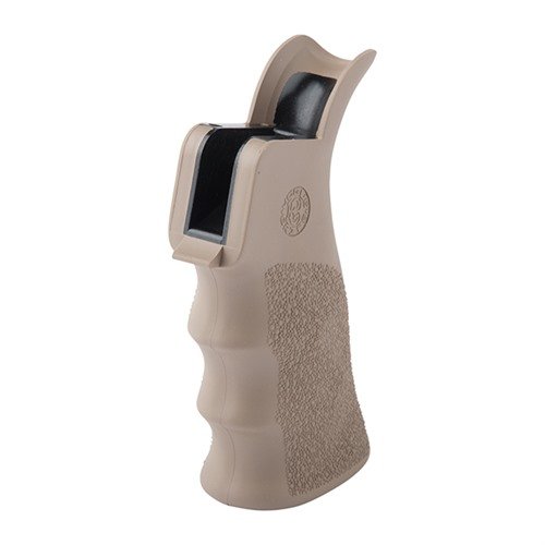 HOGUE's AR-15 Overmolded Beavertail Grip features ergonomic finger grooves, a non-slip Cobblestone™ texture, and is oil-resistant for superior control.