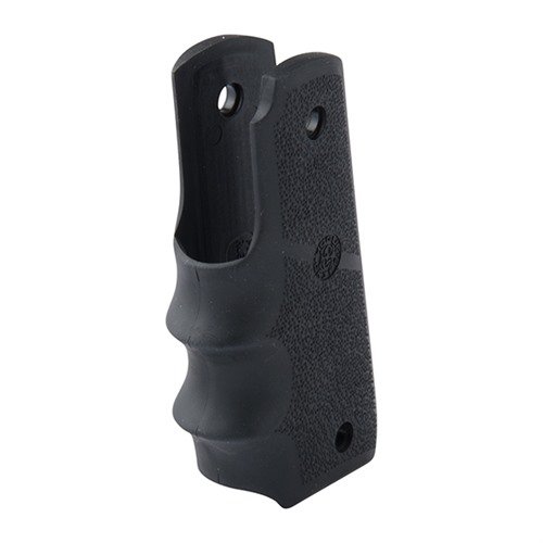 Hogue 22/45™ rubber grips offer superior control with a wraparound design and finger grooves, specifically for Ruger 22/45 RP models, not MK IV.