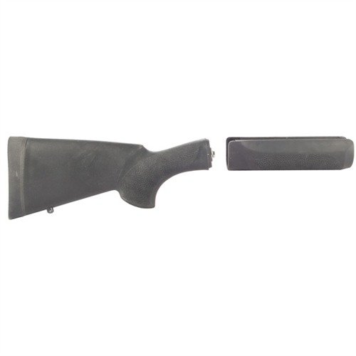 HOGUE's OVERMOLDED SHOTGUN STOCK & FOREND SET offers superior grip with rubber overmolding, recoil cushioning, and options for standard or ShortShot lengths.