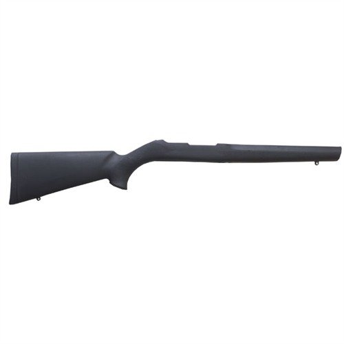 RUGER 10/22 Rubber Covered Stock features a cushioned rubber outer skin for non-slip comfort, lightweight fiberglass body, and ergonomic design for optimal shooting.
