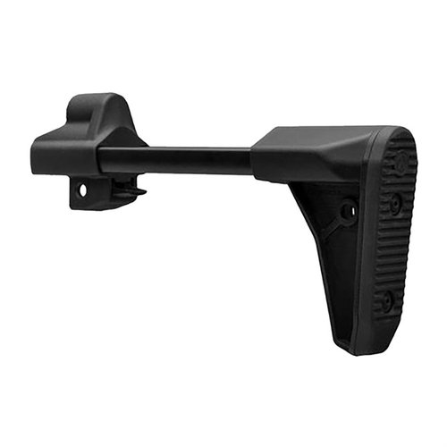 Magpul SL Stock for HK94/MP5 is lightweight, collapsible, and durable, featuring ergonomic adjustments, QD Sling Mount, and compatibility with enhanced butt-pads.
