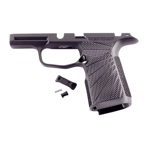 Wilson Combat P365 grip modules enhance grip and recoil control with ergonomic design, improved traction, and compatibility with standard holsters for concealed carry.