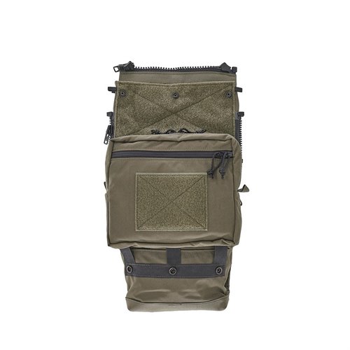 Versatile Assault Back Panel Core with multiple configurations, quick access zippers, and secure storage for tools, hydration, and gear, ideal for tactical use.