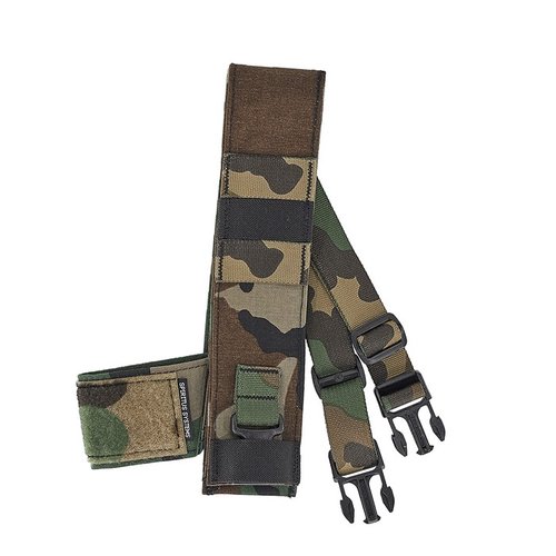 FAT STRAP offers a streamlined design for your Micro Fight Chest Rig, featuring elastic mounting points and a Velcro loop for name tapes, all in a single strap.
