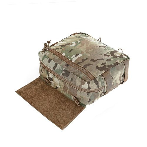 Lunchbox Pouch Mk2 offers versatile storage for breaching tools, with a secure half zip design, elastic loops, and compatibility with various plate carriers.