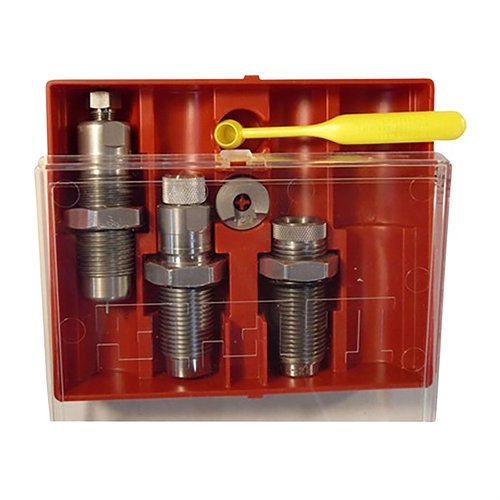 Sada 3-die PACESETTER pro 8.6 Blackout zahrnuje Full Length Sizing Die, Bullet Seating Die a Factory Crimp Die, ideální pro všechny 7/8