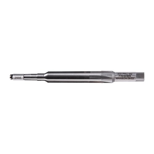 LIVE PILOT FINISH CHAMBER REAMER ensures precise chamber cutting with minimal rifling damage, featuring a removable pilot for enhanced alignment and accuracy.