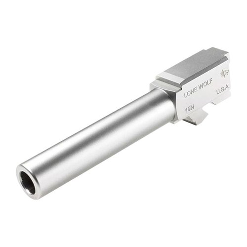 LWD M/19 barrel for Glock 19 offers precision, durability, and compatibility with lead, plated, or jacketed bullets. Easy drop-in installation, no gunsmithing needed.