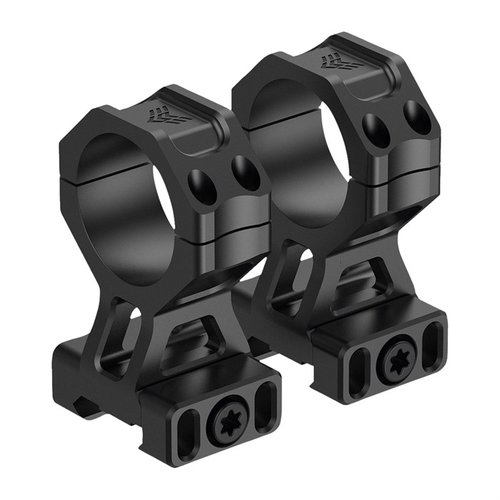 Swampfox Freedom Rings II offer a lightweight, durable mounting solution made from 7075-T6 aluminum, featuring a scratch-resistant finish and pre-installed no-slip material.