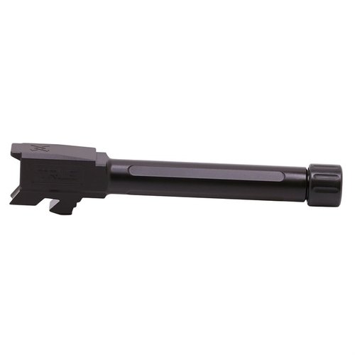 Získejte přesnost a snadnou instalaci s THREADED BARREL FOR GLOCK® 48, vyrobeným v USA z certifikované nerezové oceli 416R, ideální pro všechny typy munice.